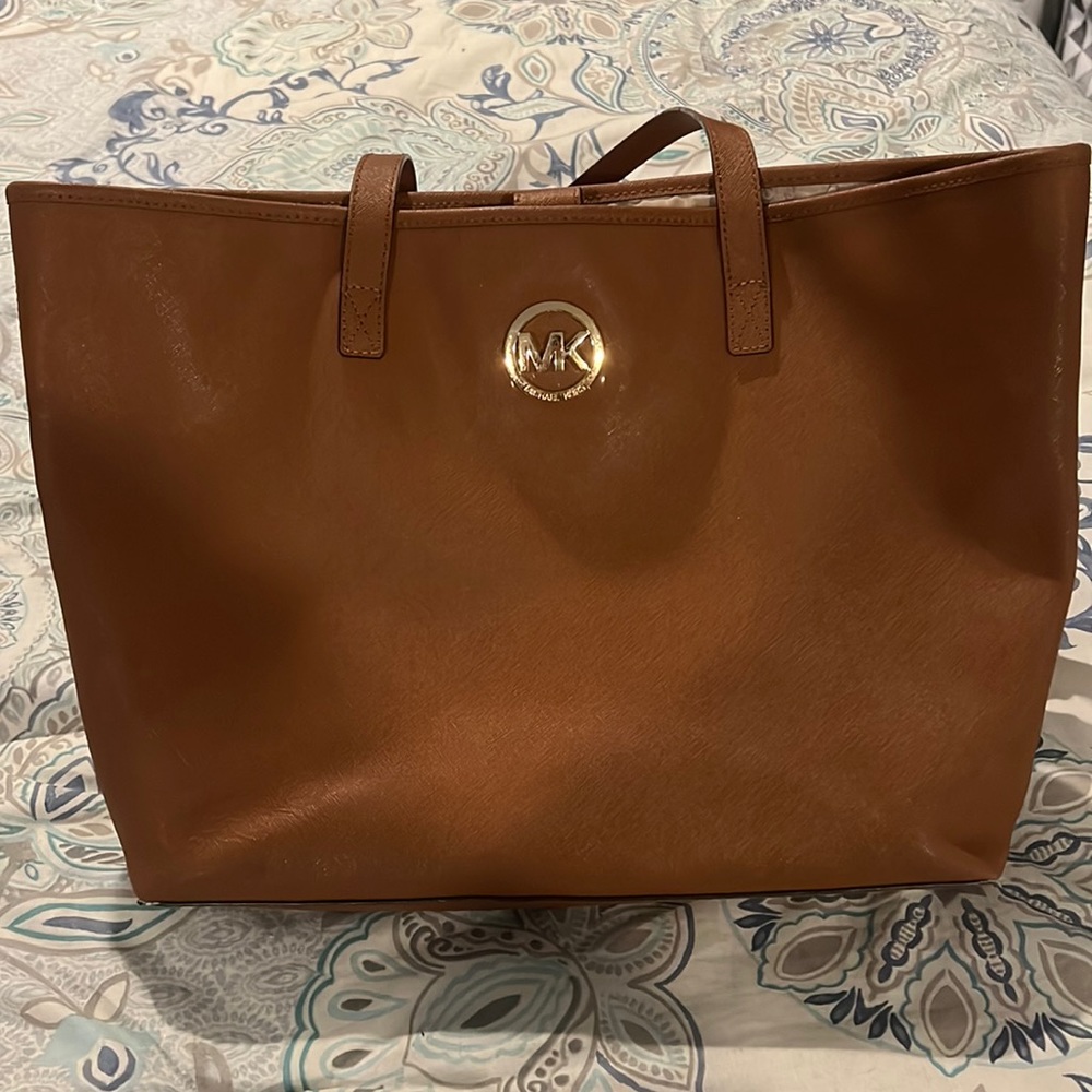 Camel colored Michael Kors Tote